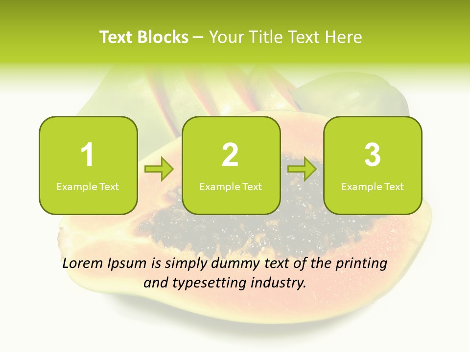 Slice Dessert Orange PowerPoint Template