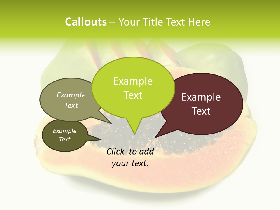 Slice Dessert Orange PowerPoint Template