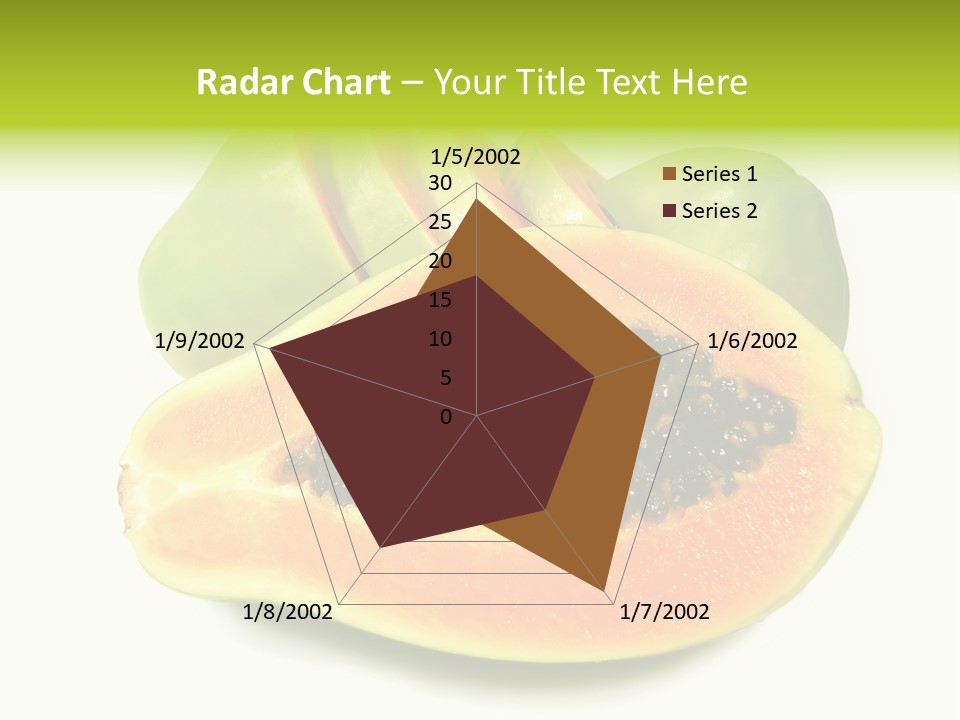 Slice Dessert Orange PowerPoint Template