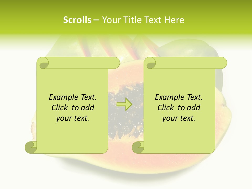 Slice Dessert Orange PowerPoint Template