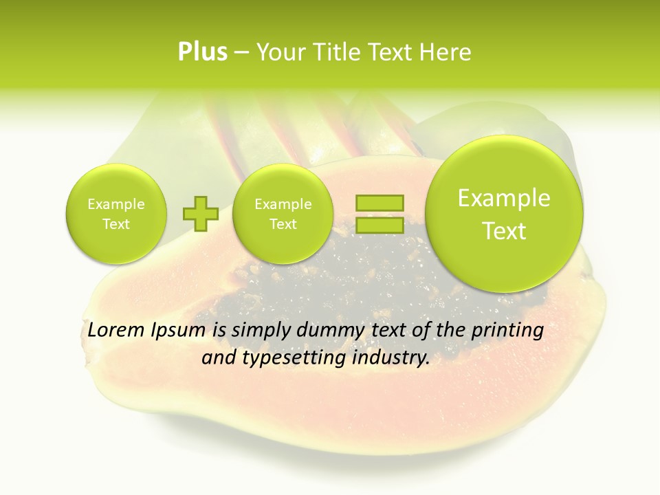 Slice Dessert Orange PowerPoint Template