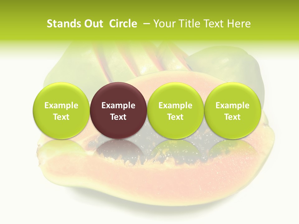 Slice Dessert Orange PowerPoint Template