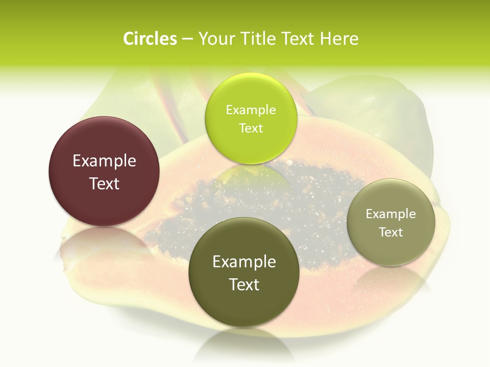 Slice Dessert Orange PowerPoint Template