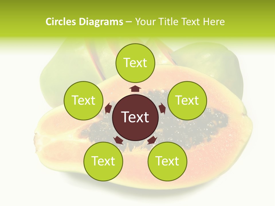 Slice Dessert Orange PowerPoint Template