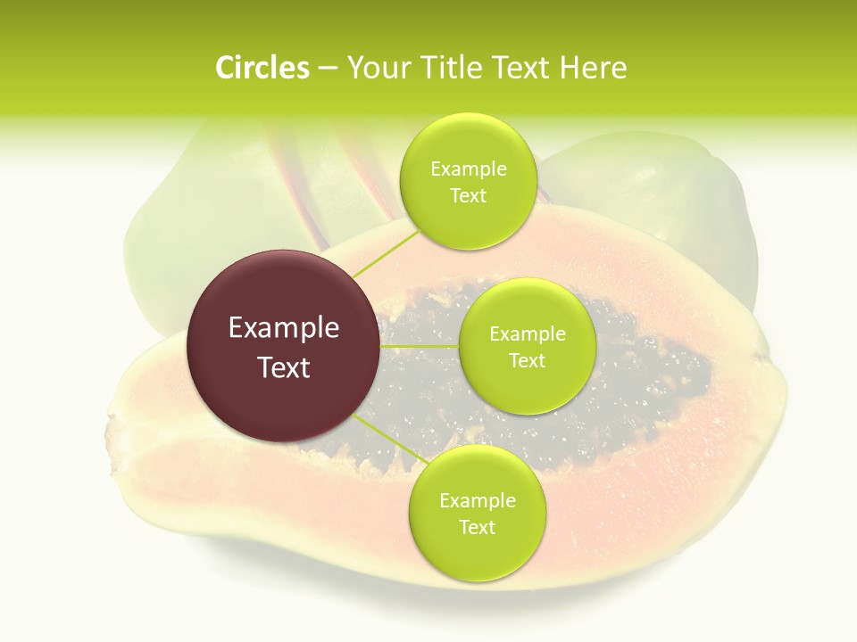 Slice Dessert Orange PowerPoint Template