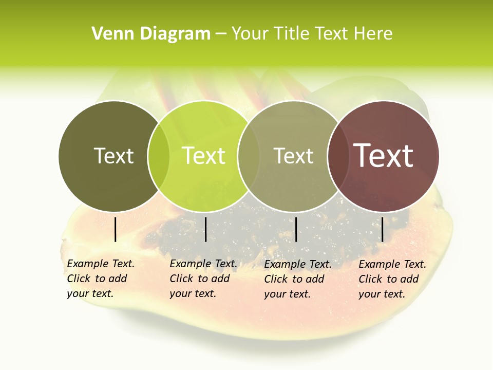 Slice Dessert Orange PowerPoint Template