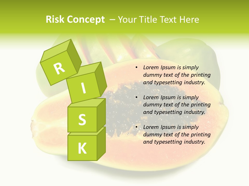 Slice Dessert Orange PowerPoint Template