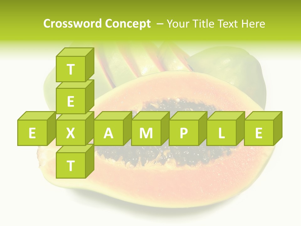 Slice Dessert Orange PowerPoint Template