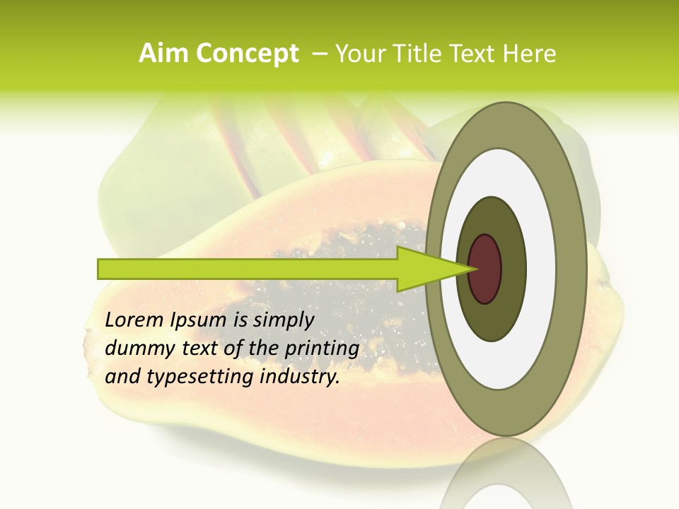 Slice Dessert Orange PowerPoint Template
