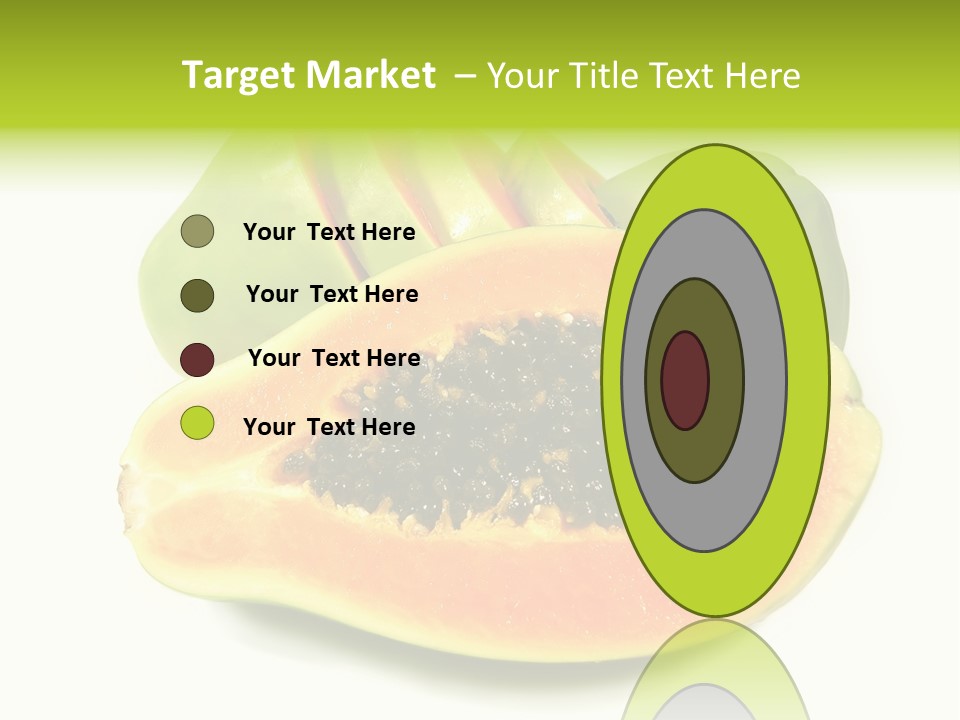 Slice Dessert Orange PowerPoint Template