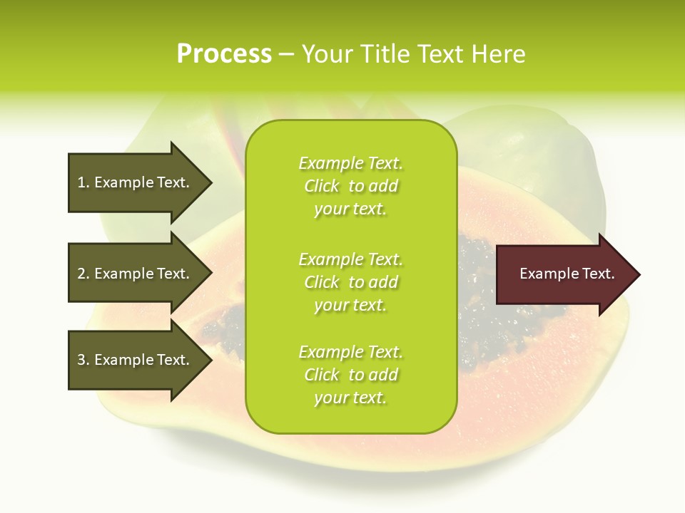 Slice Dessert Orange PowerPoint Template