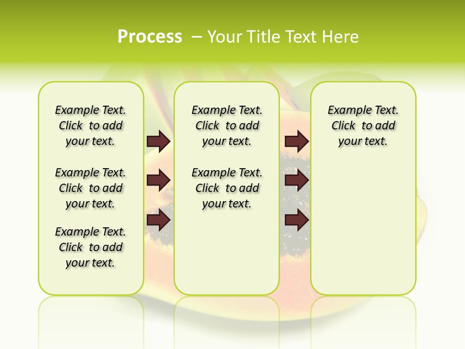 Slice Dessert Orange PowerPoint Template