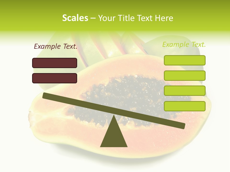 Slice Dessert Orange PowerPoint Template