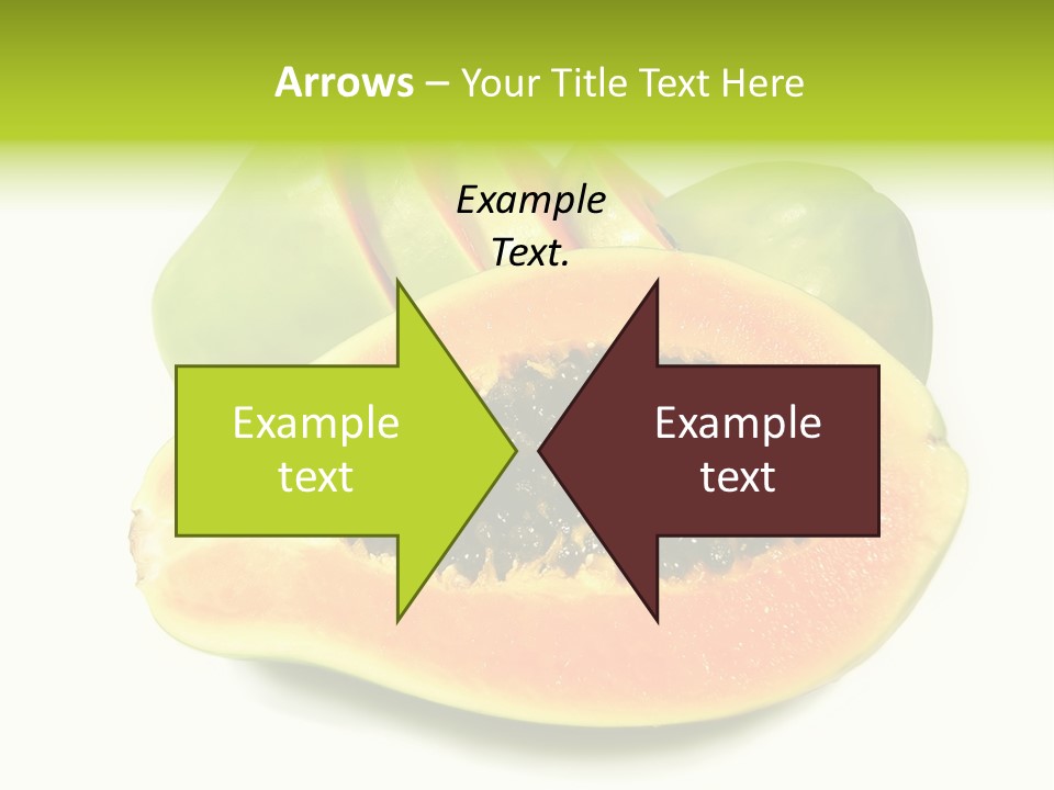 Slice Dessert Orange PowerPoint Template