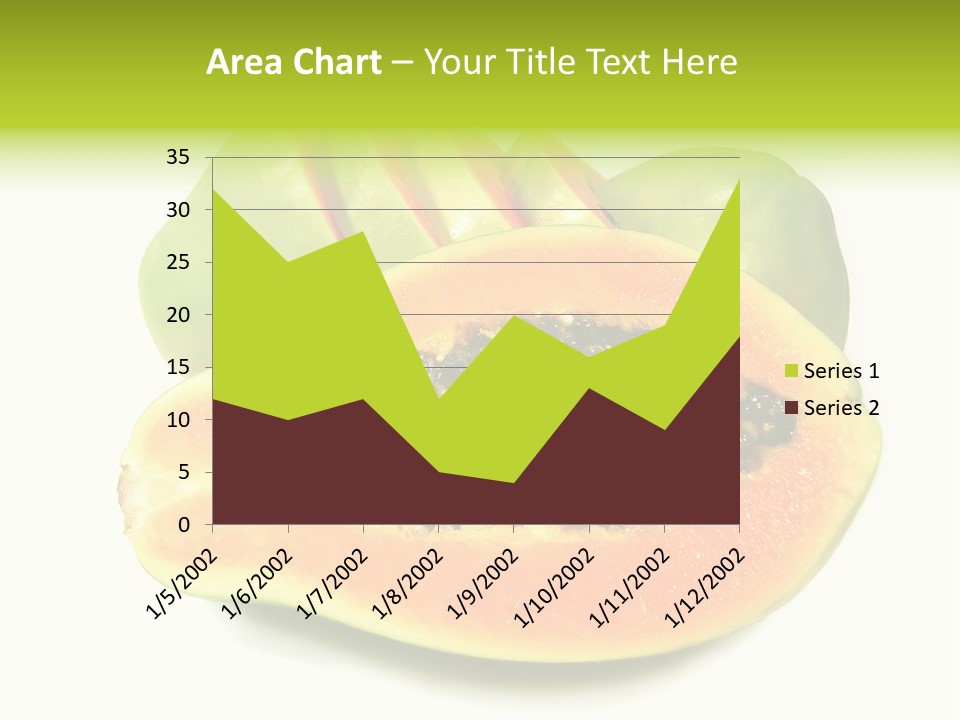 Slice Dessert Orange PowerPoint Template
