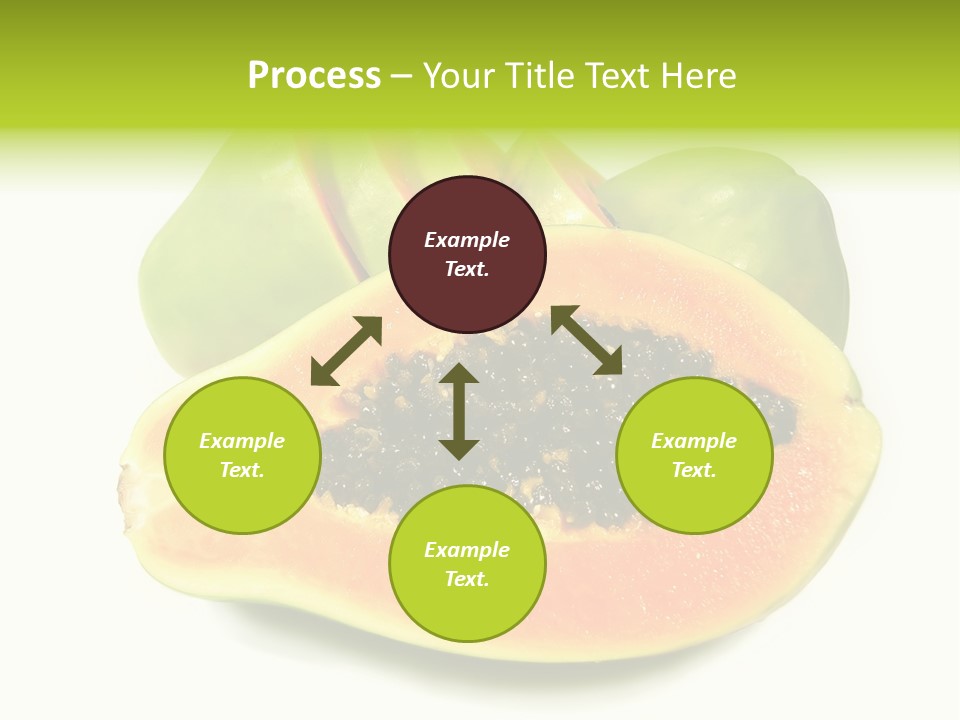 Slice Dessert Orange PowerPoint Template