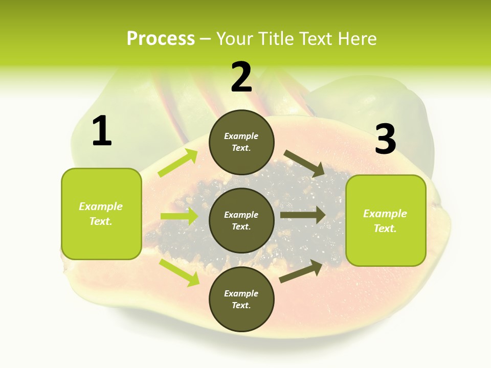 Slice Dessert Orange PowerPoint Template