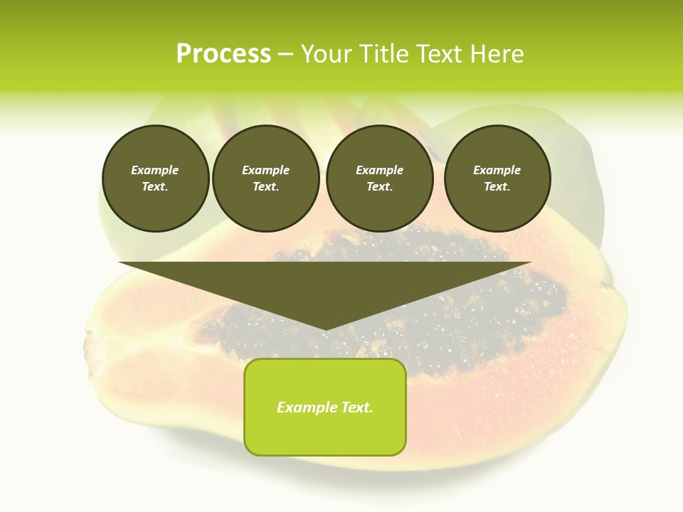 Slice Dessert Orange PowerPoint Template