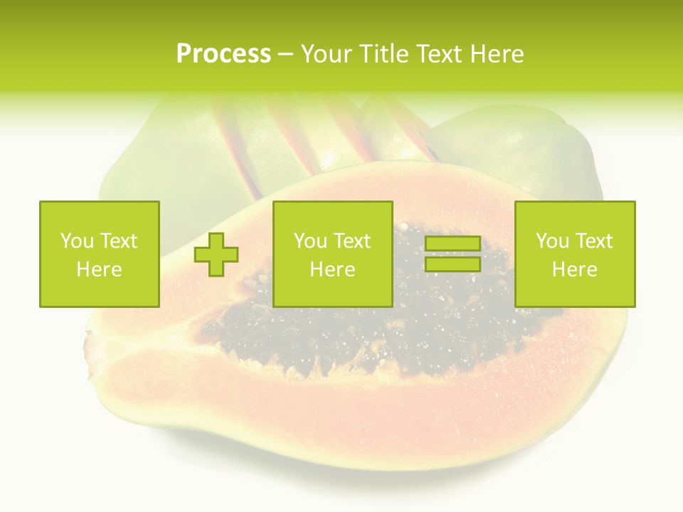 Slice Dessert Orange PowerPoint Template