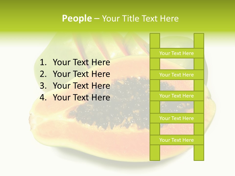 Slice Dessert Orange PowerPoint Template