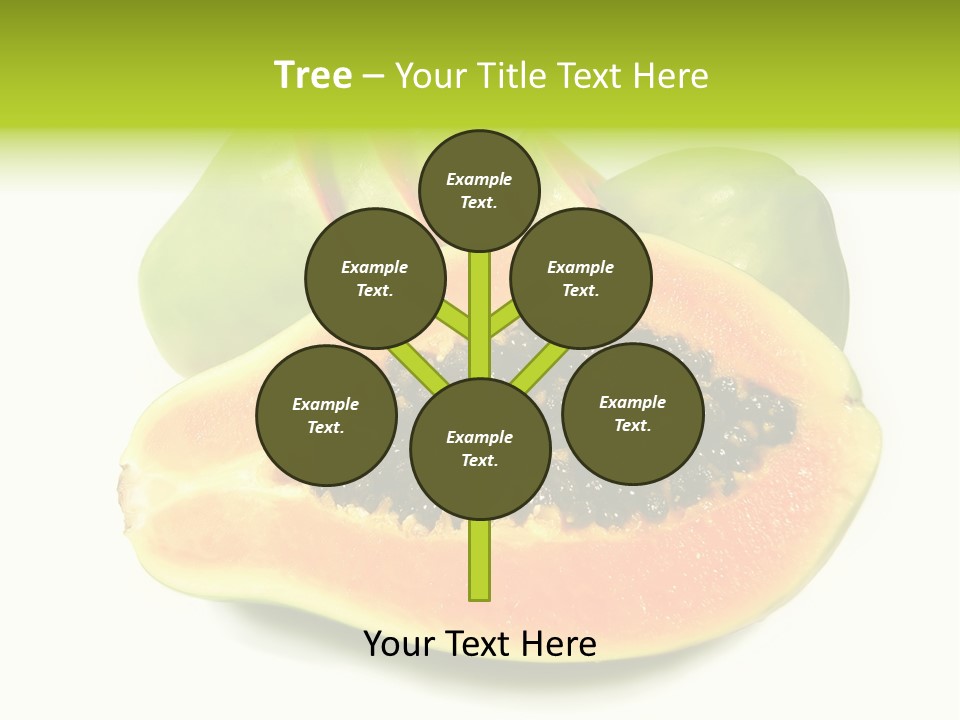 Slice Dessert Orange PowerPoint Template