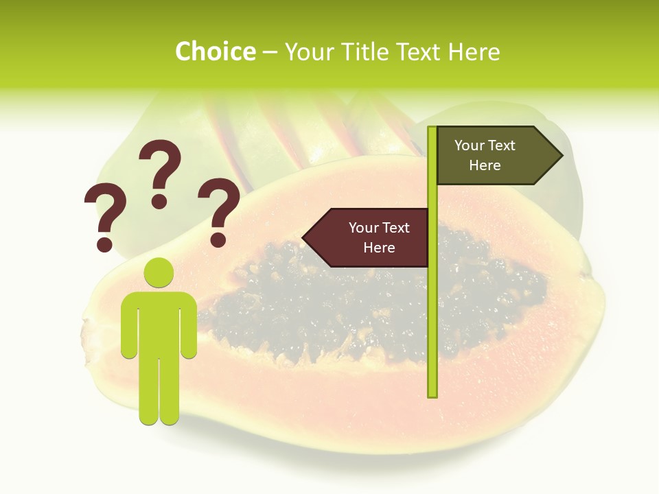 Slice Dessert Orange PowerPoint Template