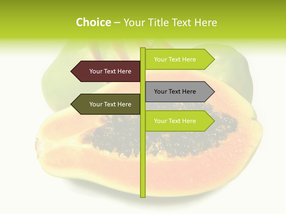 Slice Dessert Orange PowerPoint Template