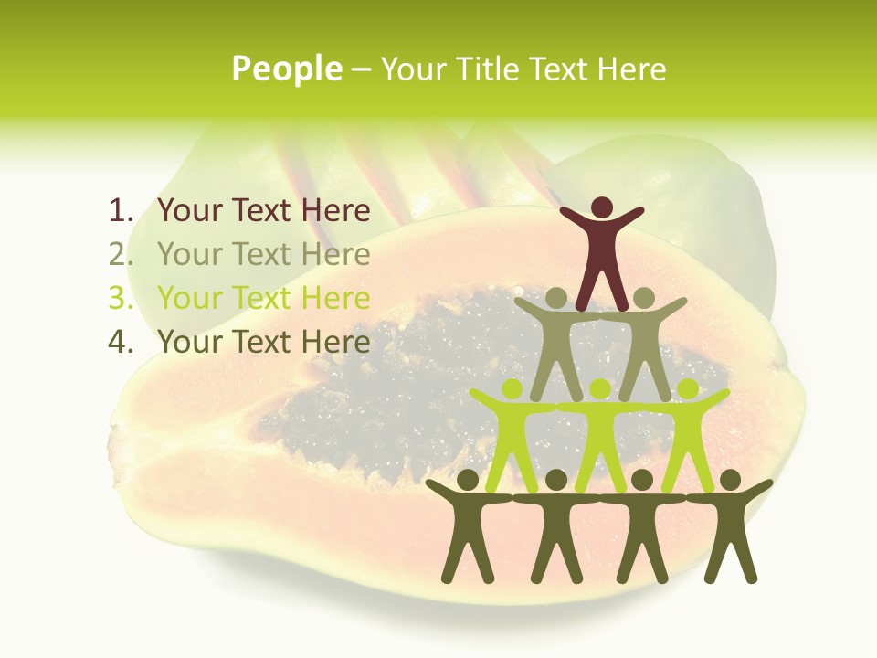 Slice Dessert Orange PowerPoint Template