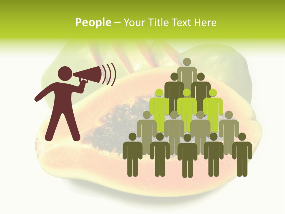 Slice Dessert Orange PowerPoint Template