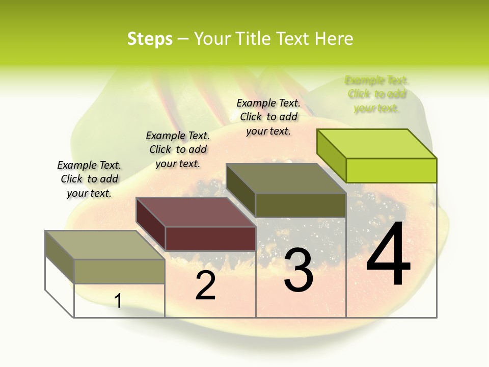 Slice Dessert Orange PowerPoint Template