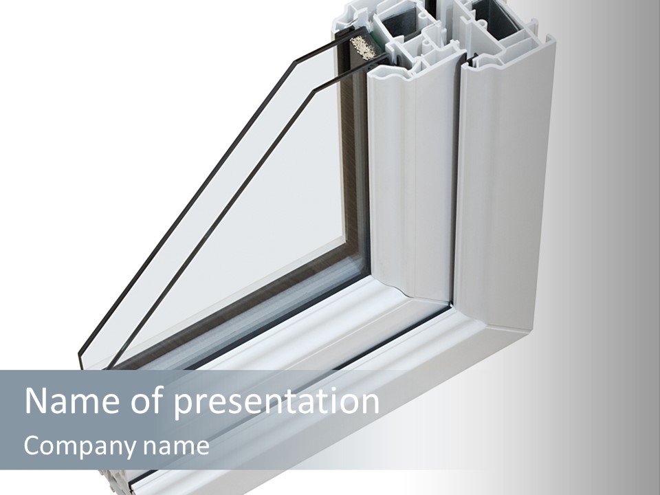 Away Insulation Windowpane PowerPoint Template