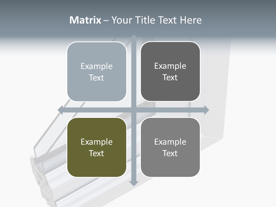 Away Insulation Windowpane PowerPoint Template