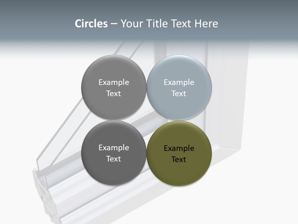 Away Insulation Windowpane PowerPoint Template