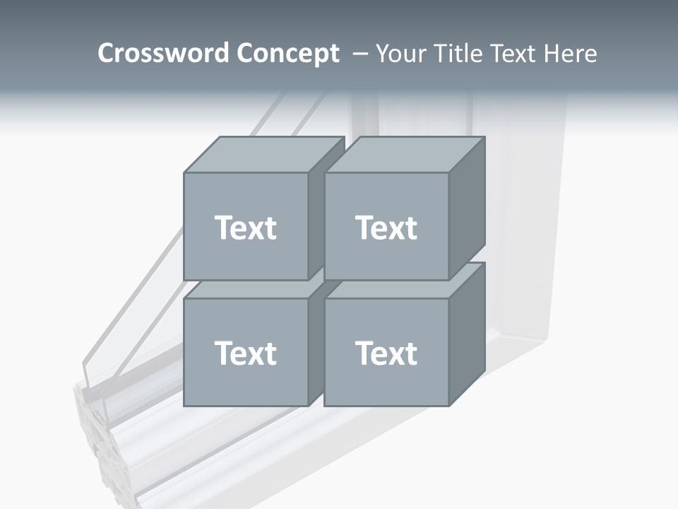 Away Insulation Windowpane PowerPoint Template