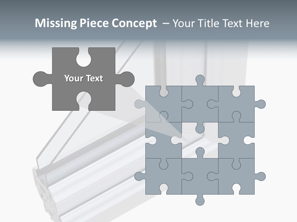 Away Insulation Windowpane PowerPoint Template