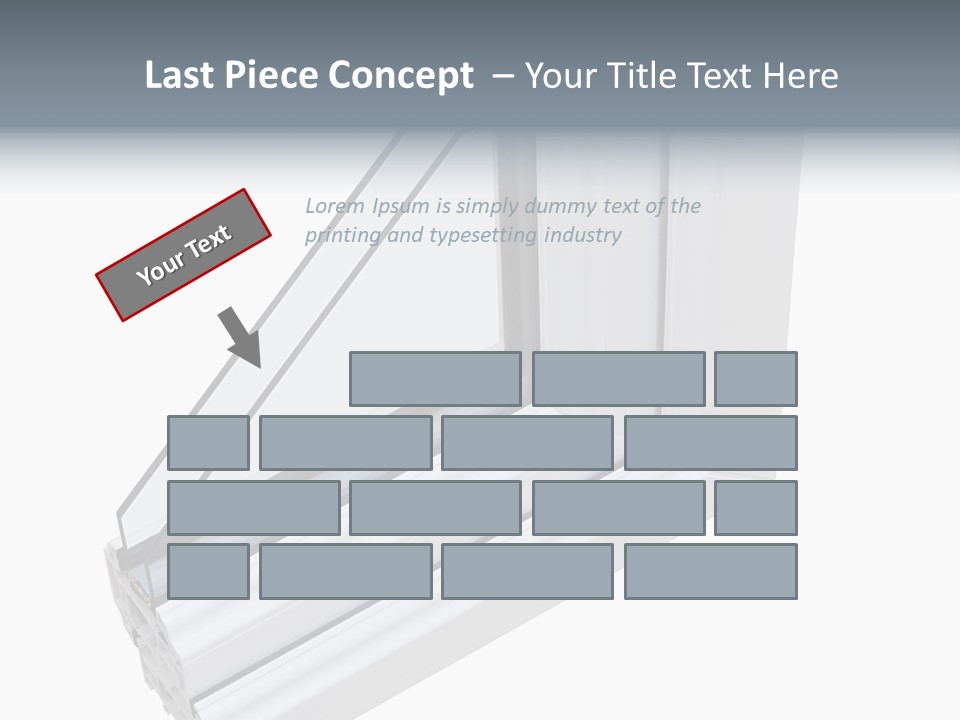 Away Insulation Windowpane PowerPoint Template