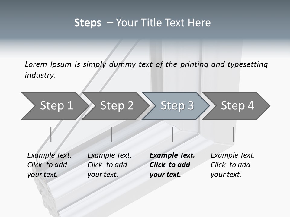 Away Insulation Windowpane PowerPoint Template