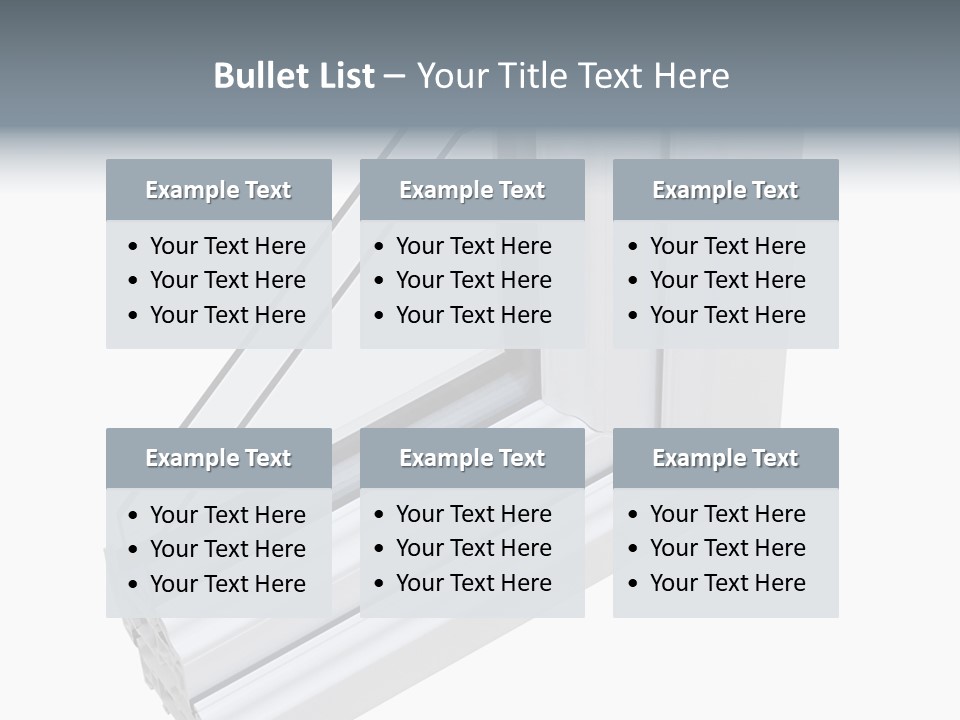 Away Insulation Windowpane PowerPoint Template