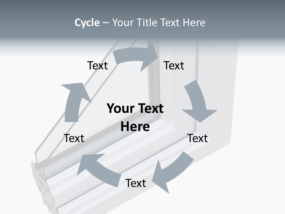 Away Insulation Windowpane PowerPoint Template