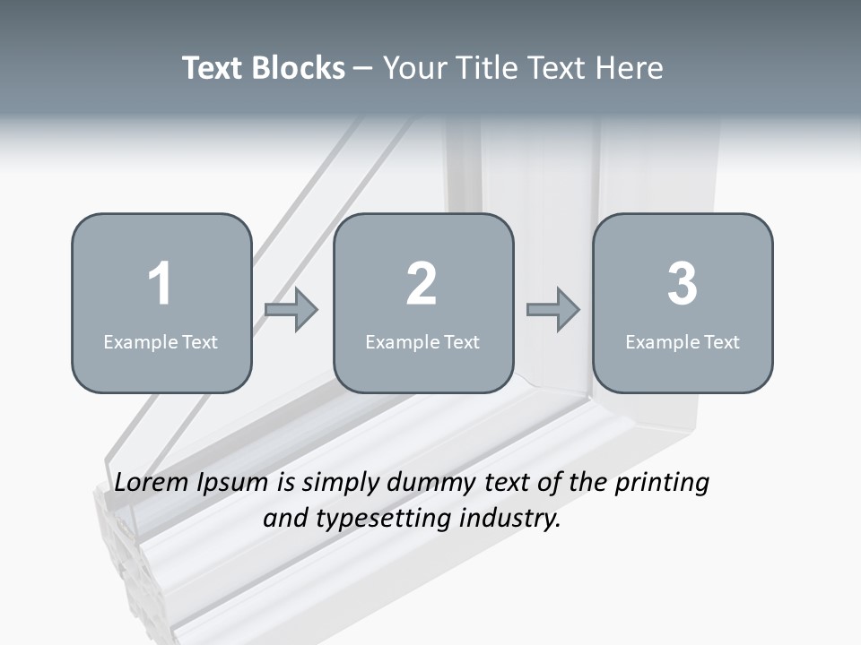 Away Insulation Windowpane PowerPoint Template
