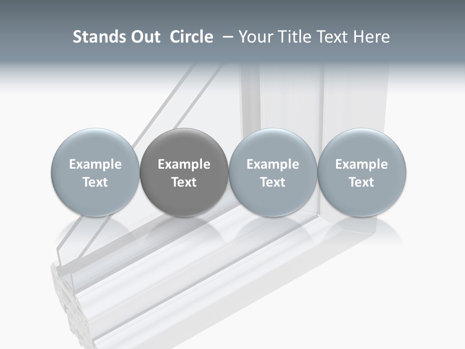 Away Insulation Windowpane PowerPoint Template