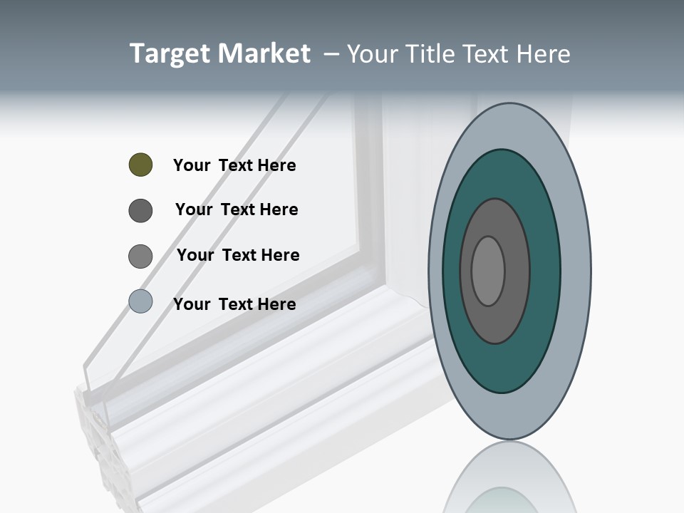 Away Insulation Windowpane PowerPoint Template