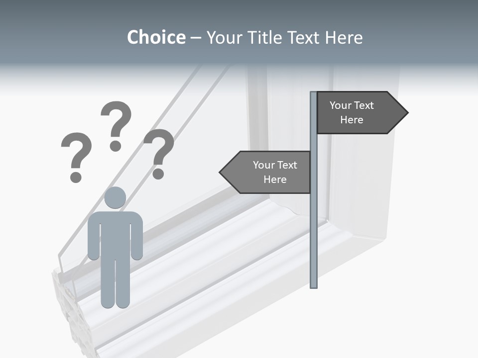 Away Insulation Windowpane PowerPoint Template