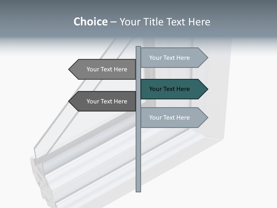 Away Insulation Windowpane PowerPoint Template
