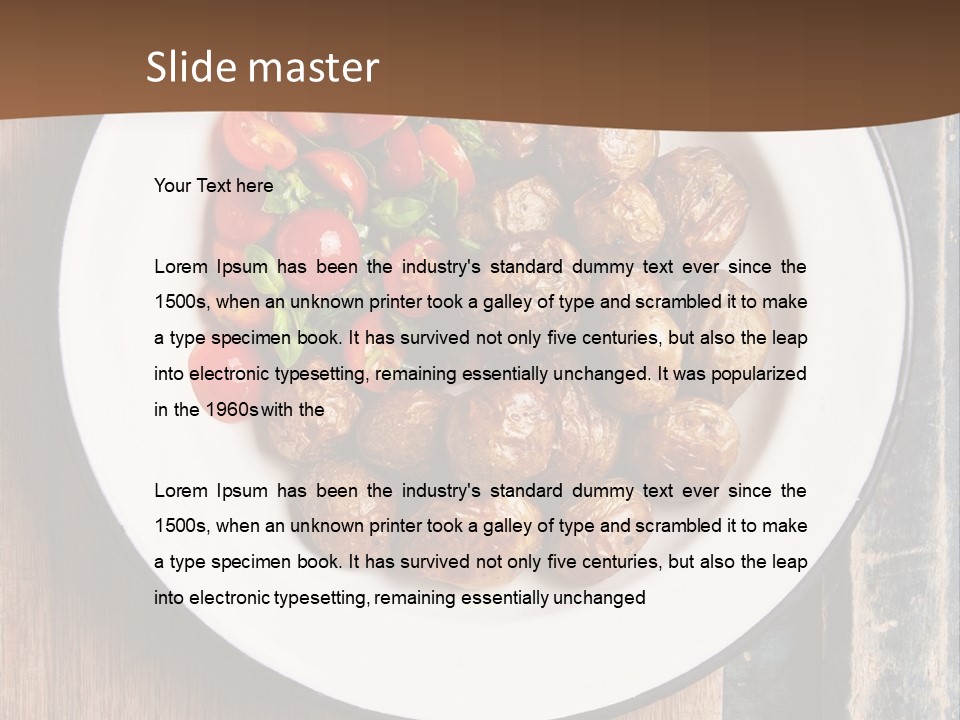 Dinner Boiled Ripe PowerPoint Template