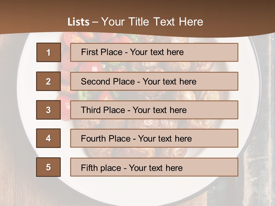 Dinner Boiled Ripe PowerPoint Template