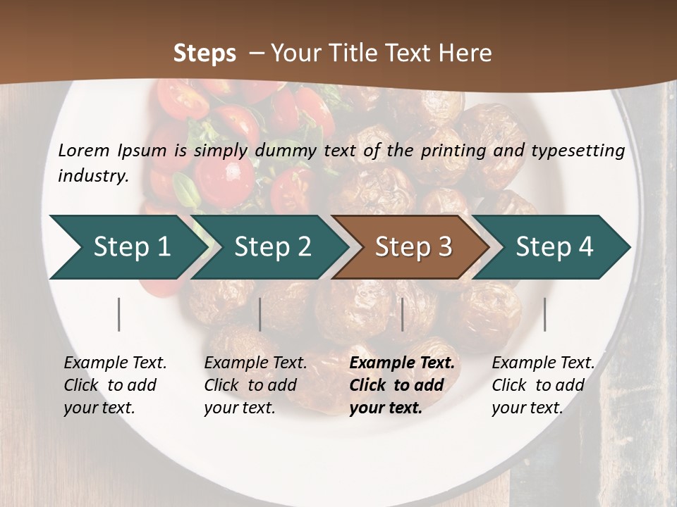 Dinner Boiled Ripe PowerPoint Template
