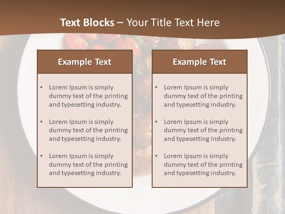Dinner Boiled Ripe PowerPoint Template