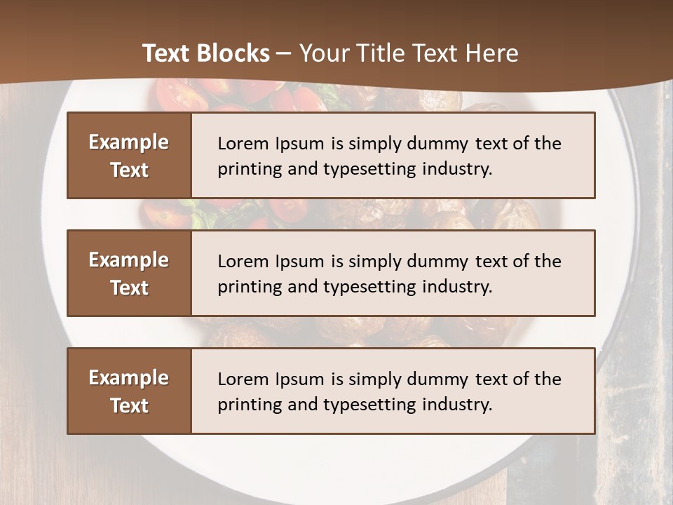 Dinner Boiled Ripe PowerPoint Template