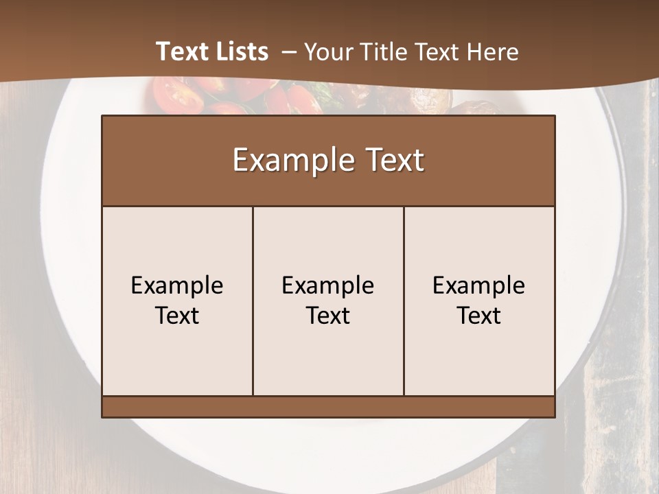 Dinner Boiled Ripe PowerPoint Template
